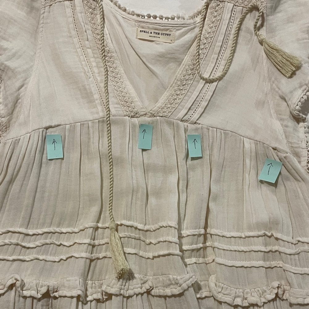 spell hanalei dress sz L - Picture 4 of 8